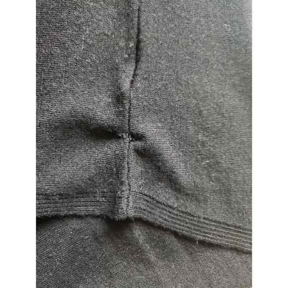 MAX STUDIO Pullover Sweater Womens M 100% Extra Fine Merino Wool Knit Top Black - Picture 8 of 8